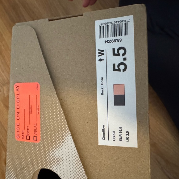 On Running Women's Black and Peach Sneakers - Picture 7 of 7